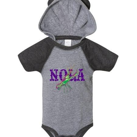 

Inktastic NOLA Mardi Gras Crayfish in Purple Gift Baby Boy or Baby Girl Bodysuit