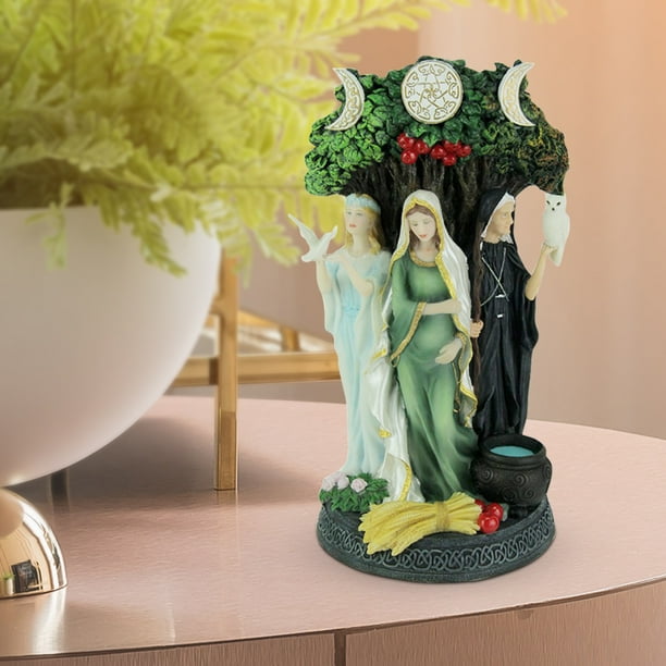Escultura creativa de diosa triple celta, estatua de ángel griego, arte artesanal, regalo de decoración Tmvgtek 5bg4bh3nr5wa8vp8