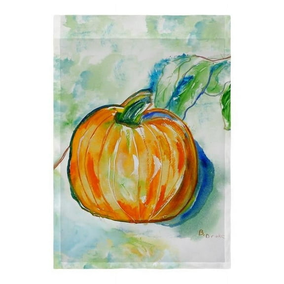 Betsy Drake FL471 Pumpkin Flag - 12.5 x 18 in.