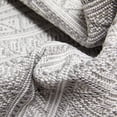 thumbnail image 5 of Well Woven Indoor/Outdoor Runner Rug 2'7" x 9'10" Arwen Grey Moroccan Tribal Striped, 5 of 5
