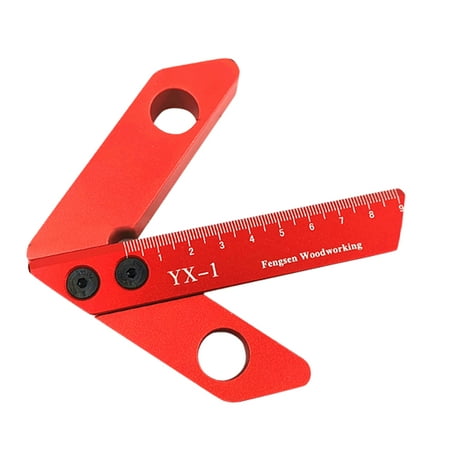 

Woodworking Center Finder 45/90 Degree Line Gauge Aluminum Alloy Scriber Square Ruler Measuring Tool