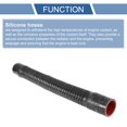 thumbnail image 4 of 1 Pc Manguera de Silicona con Clamps de 45mm / 1.77" ID 500mm / 19.69" Longitud 0° Negro por Fuera y Rojo por Dentro Universal, 4 of 7
