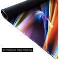 thumbnail image 5 of Extended Mouse Pad Large Gaming Mouse Pad- 35.4x15.7x0.12 inch Computer Keyboard Mouse Mat Non-Slip Mousepad Rubber Base and Stitched Edges for Game Players, Office, Study, Rainbow Line Design, 5 of 5
