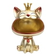 thumbnail image 2 of Figura Gato La Suerte Con Resina Llavero Cuenco Estatua Gato La Fortuna (dorado), 2 of 9