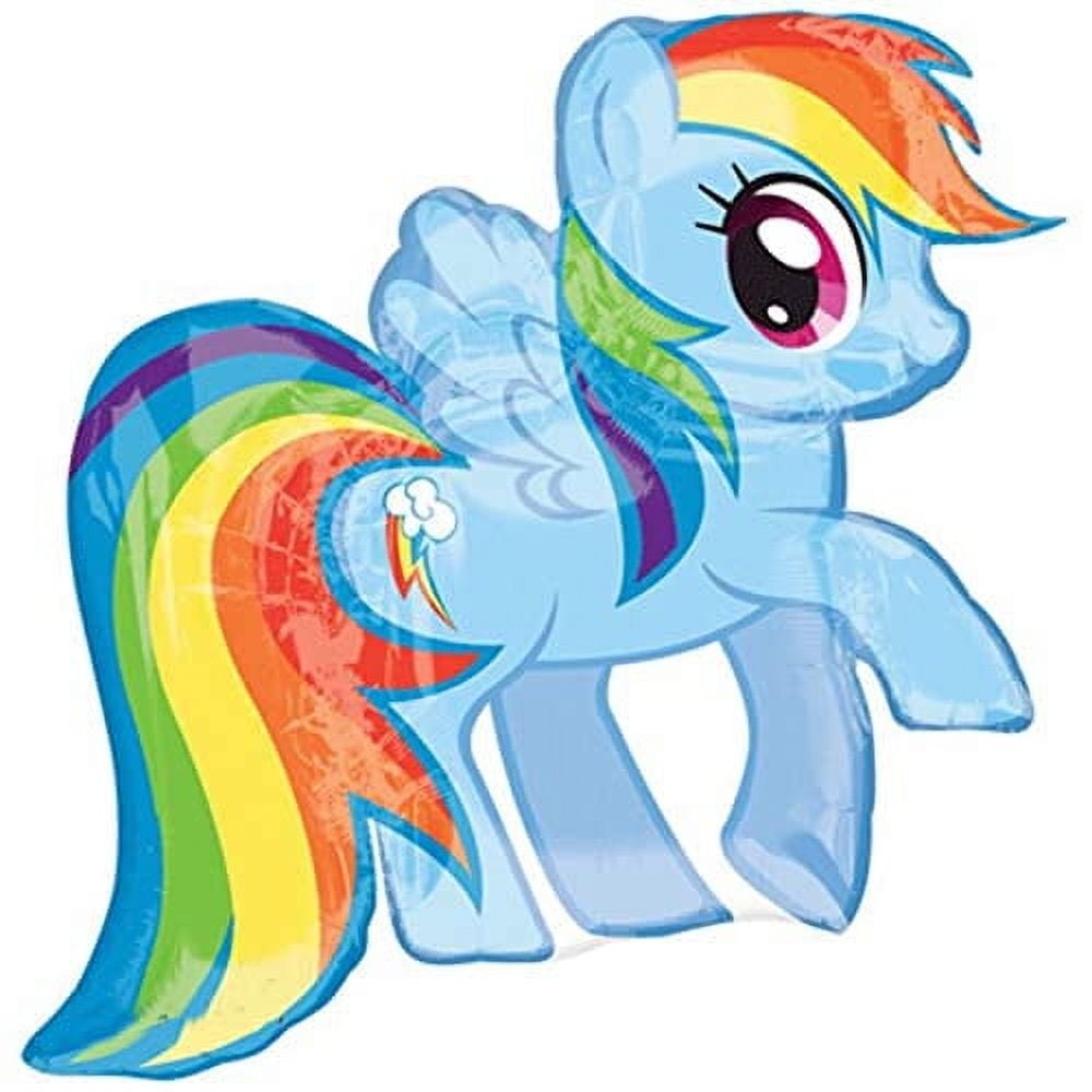 My Little Pony 7th Birthday Party Supplies Rainbow Dash Balloon Bouquet Decorations