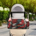thumbnail image 5 of DIXRUYEE Stroller Organizer Clash Of Feathers and Fire Printed, 5 of 7