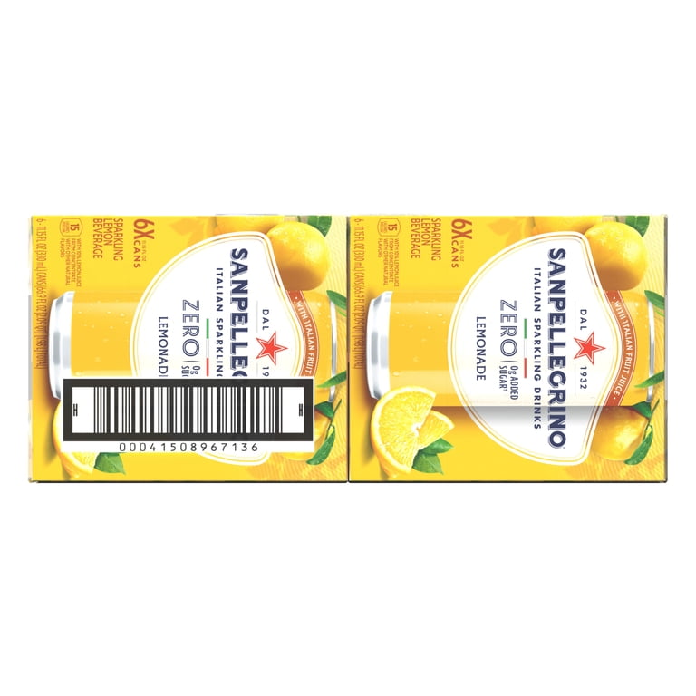 Sanpellegrino Soda Italiana Sparkling Lemonade, 11.15 fl oz, 24 Pack photo 8
