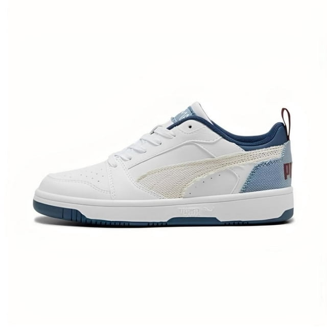 Tenis Puma Rebound V6 Lo MID 90S JR UNISEX 402775-01 blanco 24