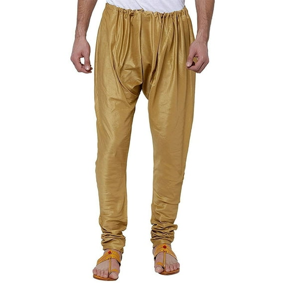 Mens Indian Ethnic Wear Silk Blend Pyjama Churidaar Breeches /Kurta Bottoms