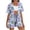 D Purple, variant on Beach 2 Piece Outfits for Women Fashion Women's Floral Printed Casual Round Neck Short Sleeve Top T-Shirt Cardigans for Women Short Sleeve and Shorts Set