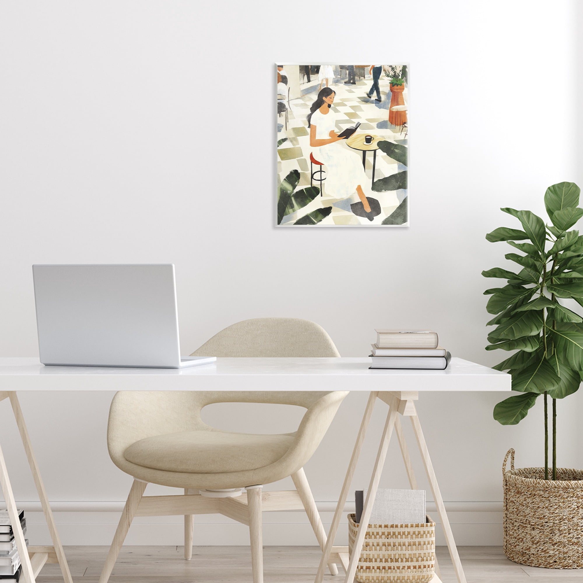 Stupell Industries Coffee & Pages in Cafe Wall Plaque Art, design by Svetlana Aleynikova