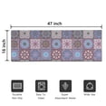 thumbnail image 5 of Purple Ethnic Geometric Patchwork Pattern Door Rugs,Washable Non Slip Door Mats Indoor,Decorative Door Mats,Entry Mat Indoor for Entrance,Bedroom,Kitchen,Bathroom,16"x47", 5 of 6