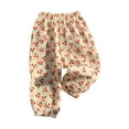 thumbnail image 2 of LYMAYTER Baby Toddler Boys Long Floral Pants Kids Casual Harem Pants 2-11T, 2 of 8