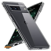 Xpression Case for Google Pixel 7 Pro Slim Transparent with TPU Rubber Bumper, Crystal Clear Hybrid Shockproof Hard PC Back Thin Cover [ Clear ]