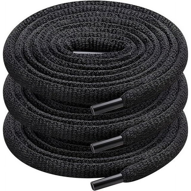 3 pares de cordones ovalados para zapatos, cordones semicirculares de 1/4 para zapatillas deportivas, zapatillas, cordones para botas