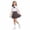 Gray, variant on HAOTAGS Outfit Sets for Girls, School Uniform Short Sleeve Collared Top Pleated Skirt Set with Brooch School Outfit Sets Pink Size 7