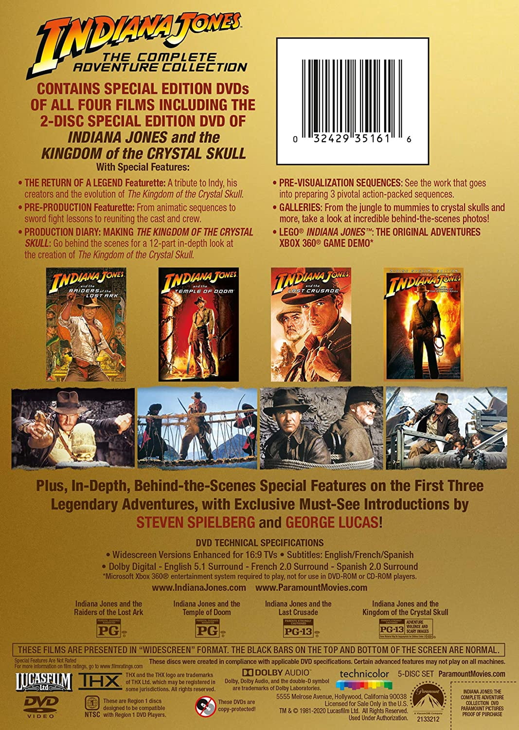 (未使用･未開封品)Discoveries America: Indiana [DVD] Indiana Jones Complete Adventure Series Box Set (DVD) - Walmart.com