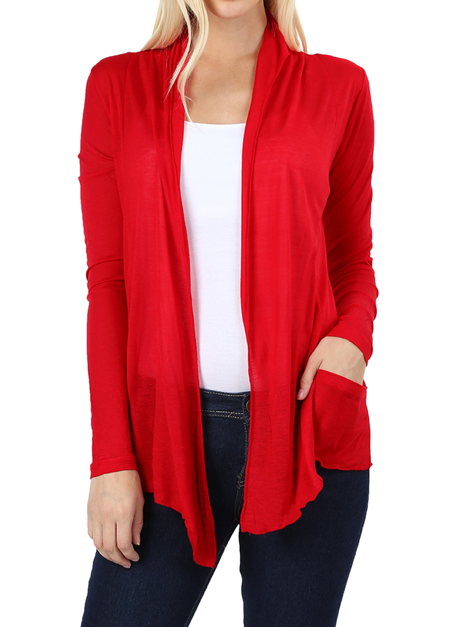 waterfall collar cardigan