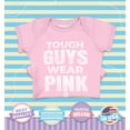 thumbnail image 2 of Shop4Ever Tough Guys Wear Pink Baby's Bodysuit Infant Cotton Romper 12 Months Pink, 2 of 5