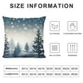 thumbnail image 5 of Nawypu  Nice Pine Trees Snowflake Christmas Decor Burlap Decorative Rectangle Throw Lumbar Waist Pillow Case Cushion Cover for Couch Living Room, 5 of 5