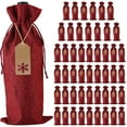 thumbnail image 1 of Burlap Wine Gift Bags, 48 Pcs Jute Drawstring Wine Bottle Covers with Ropes and Tags for Christmas, Wedding, Travel, Birthday, Holiday Party, 1 of 7