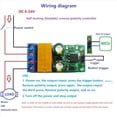 thumbnail image 3 of 2X Módulo de Relé del Controlador de Polaridad Inversa Biestable Autoblocante DC6-24V 2A DR55B01 Placa Controladora de /Retroceso del Motor, 3 of 5