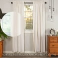 thumbnail image 4 of VHC Brands Simple Life Flax, Farmhouse Curtain Panels, Khaki, 96x40, Set of 2, 4 of 11