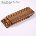 thumbnail image 4 of Floating Shelves for Wall Decor 14"x6" 3-Tier, No-Drill Natural Pine Wood Shelf for Projector Mount , Router, Modem, Cable Box,Xbox,mac-mini2024,Switch,Game Controller, for Living Room,Bedroom,Office, 4 of 11