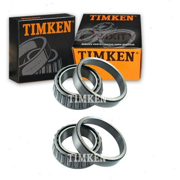 2 pc Timken Rear Outer Wheel Bearing and Race Sets compatible with Ford Transit-250 2015-2018