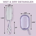 thumbnail image 3 of The Knot Dr. for Conair Mini Hair Brush, Wet and Dry Detangler with Clear Storage Case, 3 of 7