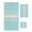 Lake Blue, variant on Burnt Orange Beige Striped Towel Set of 3, Soft Microfiber Bath Towels, Hand Towel, Washcloths, Modern Farmhouse Retro Lines Quick-Dry Absorbent Towels for Bathroom Kitchen Hotel Beach Gym Spa
