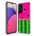 thumbnail image 3 of MUNDAZE Samsung Galaxy A02 Shockproof Clear Hybrid Protective Phone Case Summer Watermelon Sugar Vacation Tropical Fruit Pink Green Cover, 3 of 5