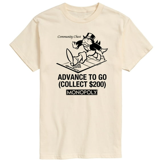 Monopoly - Advance To Go - Men's Short Sleeve Graphic T-Shirt