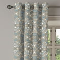 thumbnail image 2 of Ambesonne Ethnic Grommet Curtain, Persian Flora, 50" x 96", Tan Blue White, 2 of 6