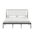 thumbnail image 3 of Weston Home Belisse Metal Platform King Bed with Curved Metal Headboard, Antiuqe Dark Bronze, 3 of 9