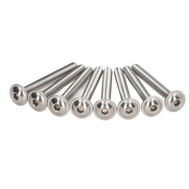 Buttons Heads Socket , Flanged Button Head Screws Wider Bearing Firm A2-70 Stainless Steel For Wet Environments