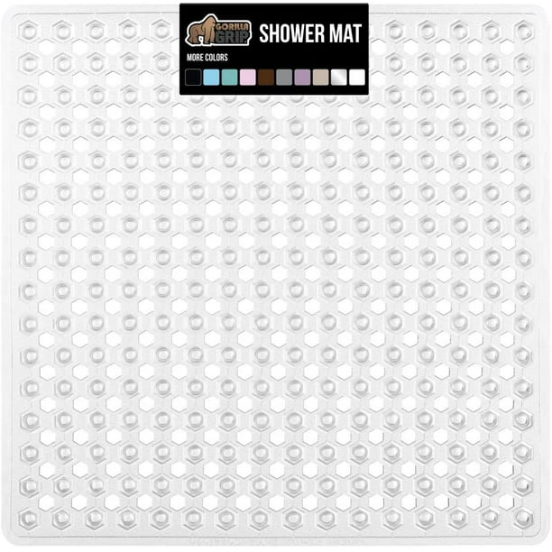 Gorilla Grip Patented Shower and Bathtub Mat, 21x21, Small Square