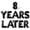 Black, variant on Letter Balloons - 8 YEARS LATER 16" Inch Alphabet Letters Foil Mylar Balloon 8th Birthday Party Banner (Blue)