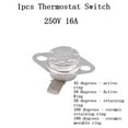 thumbnail image 3 of 1 Pcs Thermo Switch Temperature Switch Opener Temperature Limiter 16A, 3 of 3