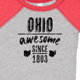 thumbnail image 4 of Inktastic Ohio Awesome Since 1803 Boys or Girls Baby Bodysuit, 4 of 5