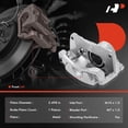thumbnail image 2 of A-Premium Disc Brake Caliper Assembly with Bracket Compatible with Toyota Camry 2002-2004 Front Left Driver Side, 2 of 9