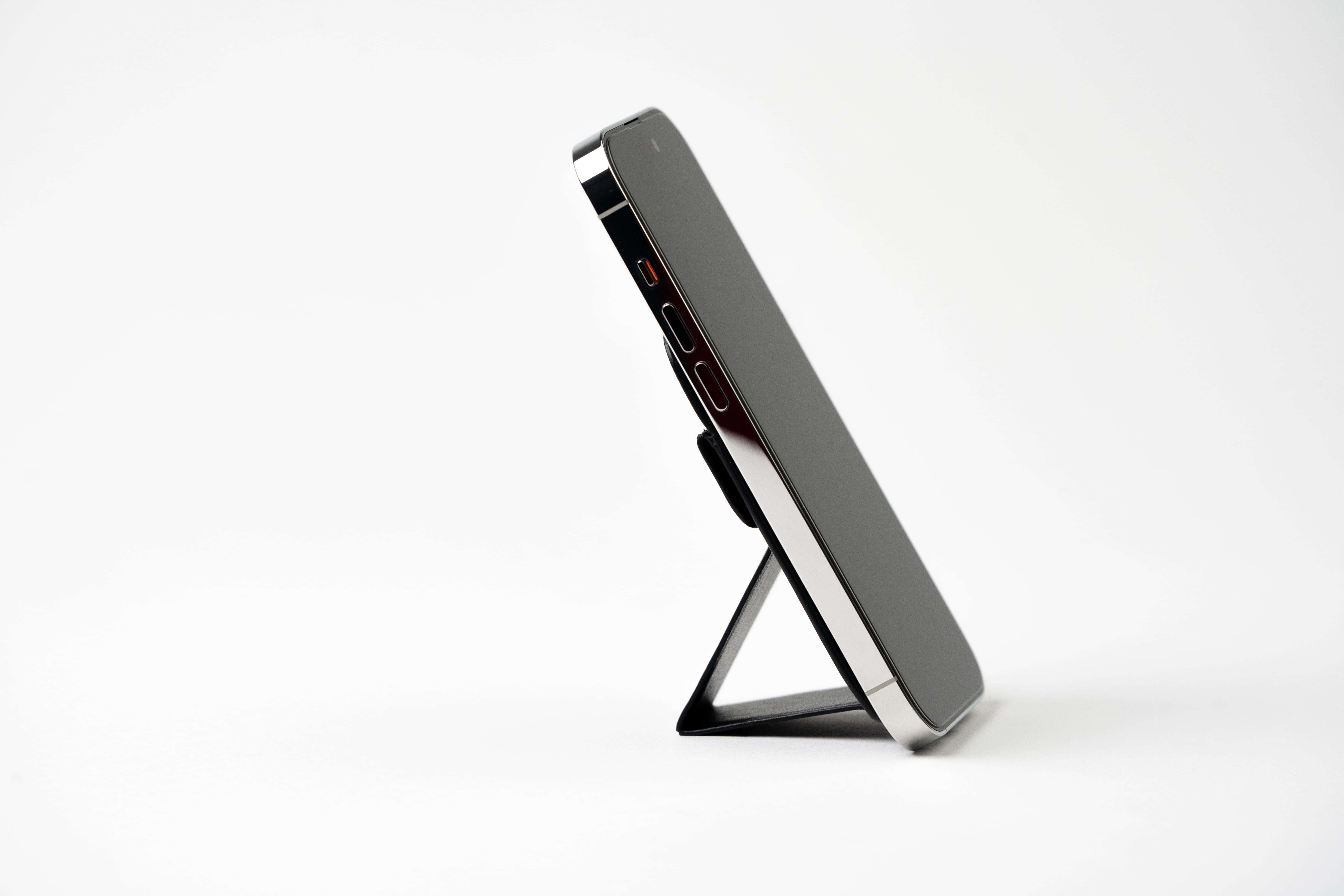 Moxyo Wallet Phone Grip Stand, Magnetic, Universal, Compatible, Vegan Leather