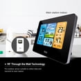 thumbnail image 3 of FanJu Weather Clock,Indoor Outdoor Weather Alarm Clock Indoor Outdoor Weather Barometer Weather Barometer Thermometer Outdoor USB Power Clock Indoor Outdoor Weather Station LCD Station LCD Alarm, 3 of 7