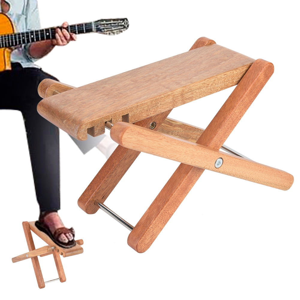 Fosa Guitar Wood Footrest,Guitar Foot Rest,Durable Wood Foot Stool Footrest Rest with 3level