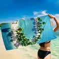 thumbnail image 4 of Muecwrye Microfiber Beach Towel, Large Beach Towel"60x30" Sand Free ,Portable, Water Absorbing,Quick Dry for Travel ,Sports ,Pool ,Swimming Bath, Yoga,Seascape Personalized Beach Towel, 4 of 6