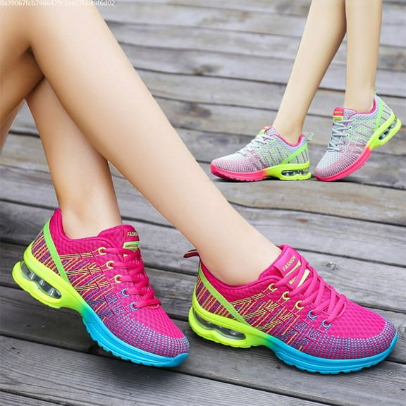 Tvtaop Fashion Sneaker for Women Breathable Athletic Air Cushion Running Shoes Lightweight Sport Gym Walking Shoes