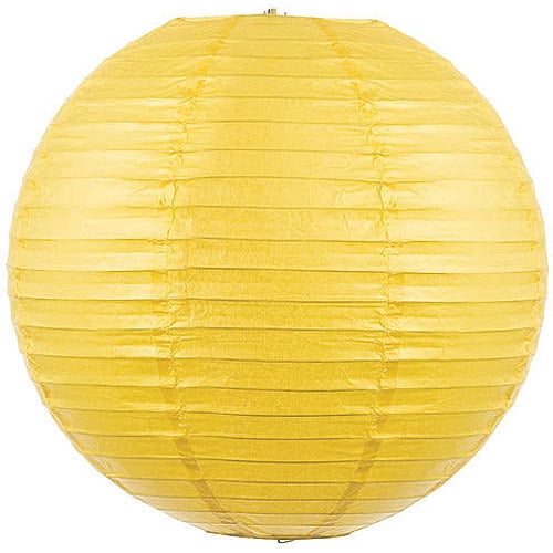 hanging round paper lanterns