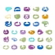 thumbnail image 2 of Colección de anillos de pintura, lindos anillos de verano coloridos japoneses y coreanos, anillos geométricos pequeños y modernos para chicas, anillos abiertos geniales, 2 of 5