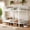 White, variant on Queen over Queen Metal Bunk Bed with Ladder & Guardrails, Converts to Two Platform Beds, Round-Pipe Design