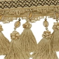 thumbnail image 2 of 3yards Pom Pom Curtain Fringe Trim Beads Ball Tassel Trimming Sewing Ribbon Upholstery Fabric 3 yards, 2 of 3